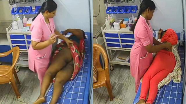 Desi Tamil Aunty Clinic Inject On Big Ass Viral