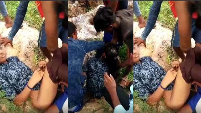 Indian Teen Girl Gangbang In Jungle – Outdoor Sex Video