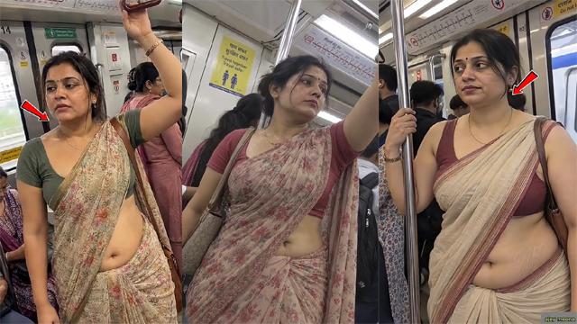 Drawing Stranger Aunty Impress In Metro – Indian Porn Videos